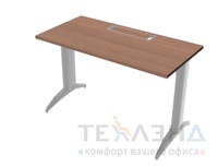 Офисный стол белый Стол письменный с Т-опорами с кабель-каналом (ширина 120, 140, 160, 180 см, глубина 60 см)