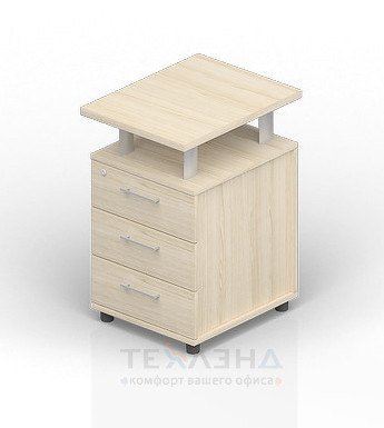 Тумба приставная с нишей с топом (глубина 60 см) арт. ODP34660 офисной мебели Domino