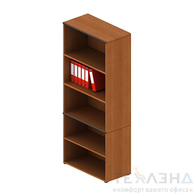 Шкаф книжный открытый, высокий ДИН-Р арт. 384 + 313 