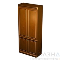 Кабинет руководителя в классическом стиле Шкаф для документов с деревянными дверьми